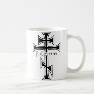Byzantinisches Kreuz u. Eagle Kaffeetasse