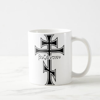 Byzantinisches Kreuz u. Eagle Kaffeetasse