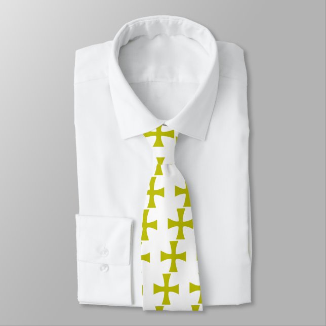 Byzantinisches Kreuz von Gold Neck Tie Krawatte (Gebunden)