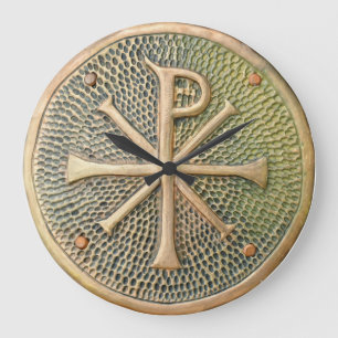 Byzantinisches Kreuzsymbol Metallion Geschichte Große Wanduhr