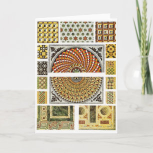 Byzantinisches Marmorbodenmosaik Karte
