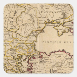 Byzantinisches Reich Quadratischer Aufkleber