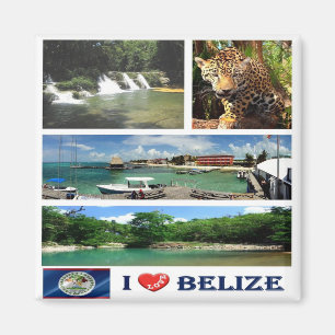 BZ - Belize - I Liebe Magnet