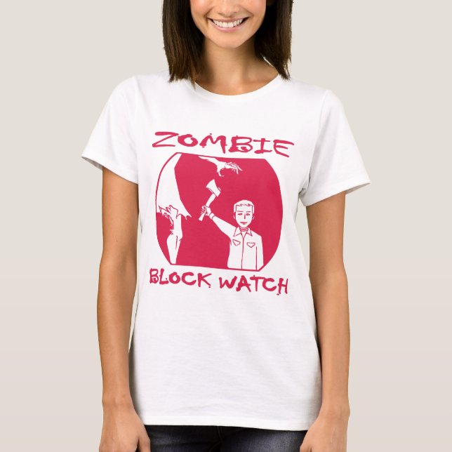 BZRD Zombie-Block-Uhr-Shirt T-Shirt (Vorderseite)