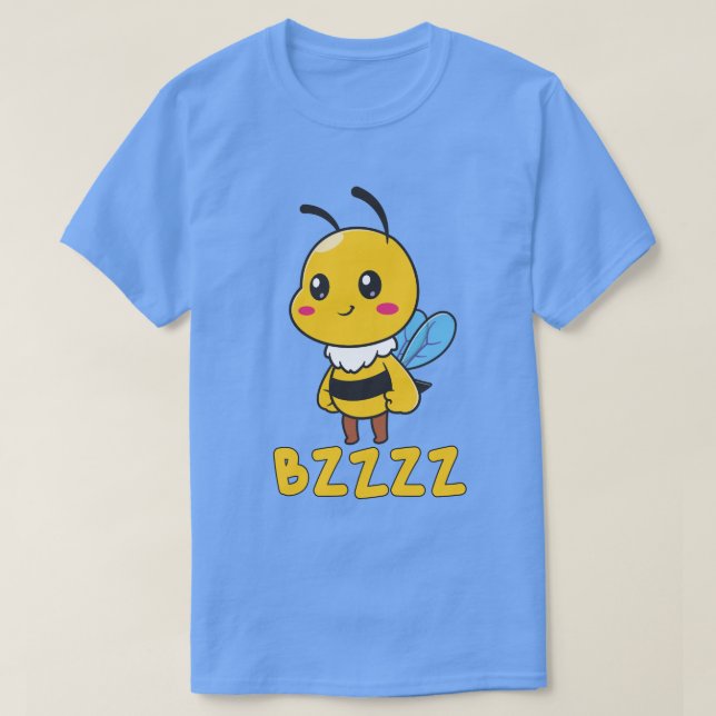 BZZZ Niedliche Kinderbienen für Kinder - Cartoon B T-Shirt (Design vorne)