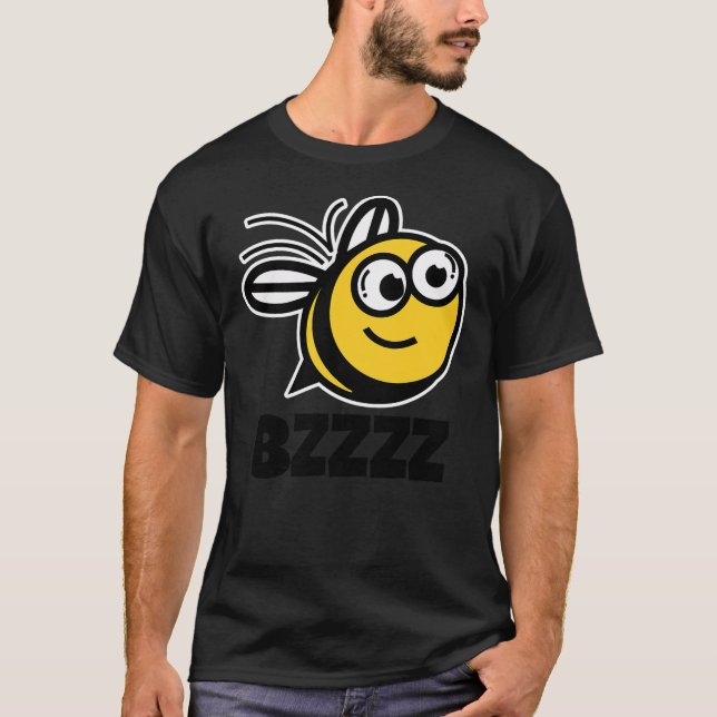 BZZZZ Cute Childrens Bees Shirts for Kids  Cartoon (Vorderseite)