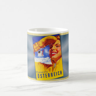 c1950 AUSTRIA TRAVEL POSTER MCM  Kaffeetasse