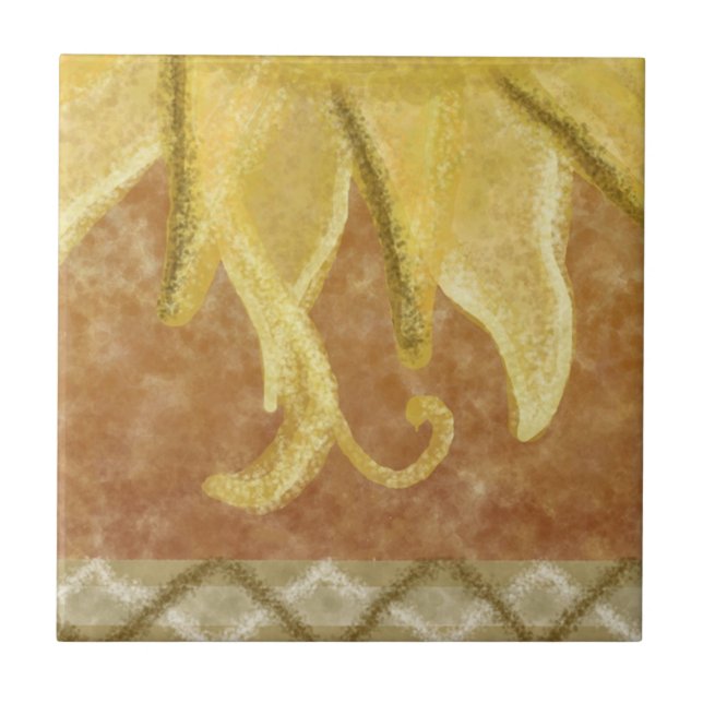 C2 - Sunface Wandgemälde, untere Mitte - C2 Fliese (Vorderseite)