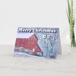 C2 Weihnachtskarte Feiertagskarte