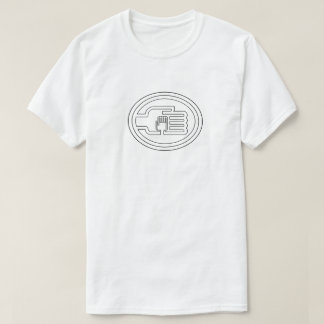 C2B: T - Shirt WHT Logo-Kontur-Blk