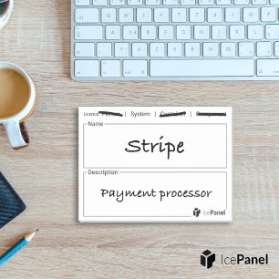 C4-Modellaufkleber nach IcePanel [externer Typ] Post-it Klebezettel