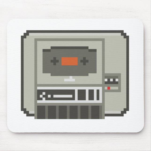 C64 Datasette 8bit-Kassettenrekorder Mousepad (Vorne)