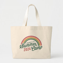 C9 Sommerlager 2024 Große Tote Tasche - Regenbogen