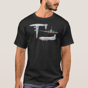 C 124 Globemaster II American Cargo Flugzeug Diagr T-Shirt