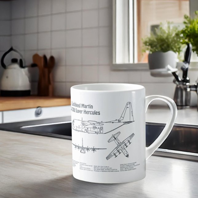C-130 Hercules - Flugzeugkonzepte AD Kaffeetasse (Von Creator hochgeladen)