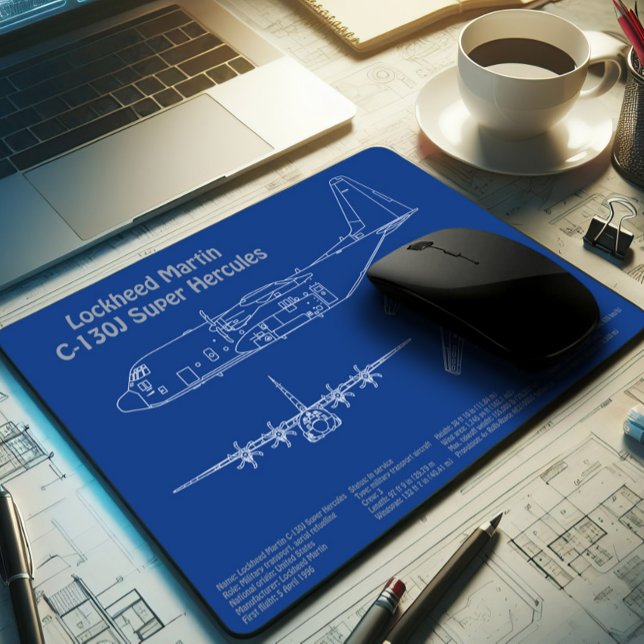 C-130 Hercules - Flugzeugkonzepte AD Mousepad (Von Creator hochgeladen)