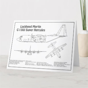 C-130 Hercules - Flugzeugkonzepte BD Dankeskarte