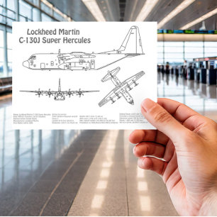 C-130 Hercules - Flugzeugkonzepte BD Postkarte