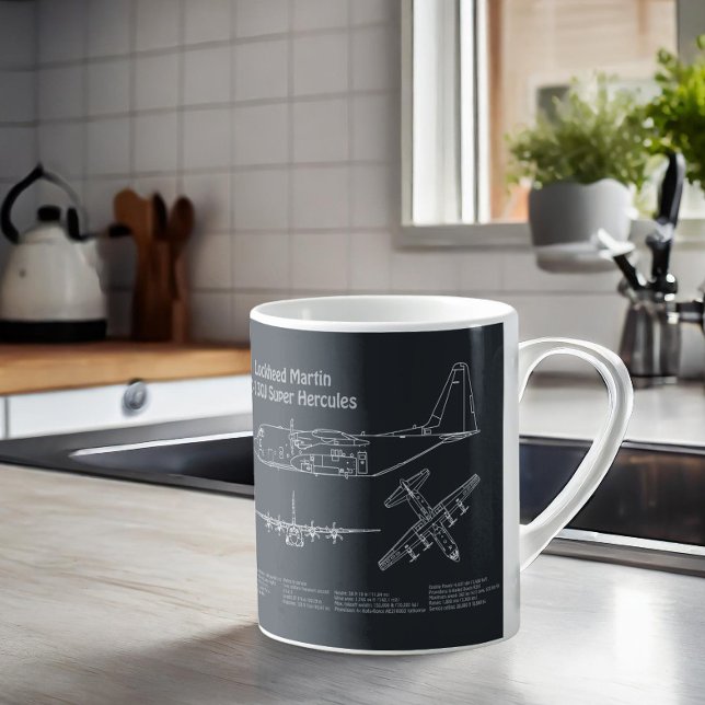 C-130 Hercules - Flugzeugkonzepte PD Kaffeetasse (Von Creator hochgeladen)