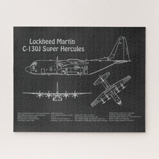 C-130 Hercules - Flugzeugkonzepte PD Puzzle (Horizontal)
