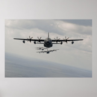 C-130 Hercules Line Up Poster