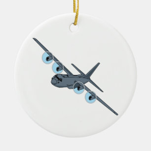 C-130 Herkules Keramik Ornament