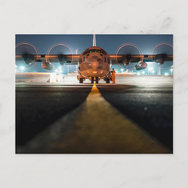 C-130 Herkules Postkarte (Vorderseite)