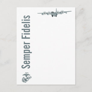 C-130 USMC Aviation Postcard Postkarte