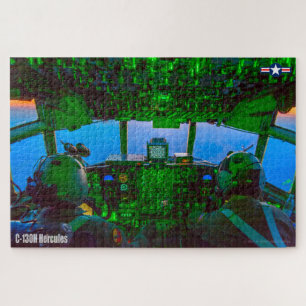 C-130H HERCULES COCKPIT (20x30 INCH) Puzzle