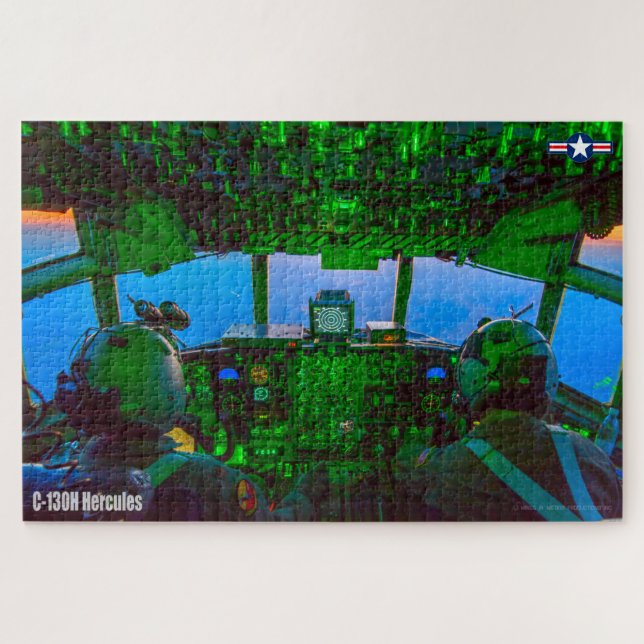 C-130H HERCULES COCKPIT (20x30 INCH) Puzzle (Horizontal)