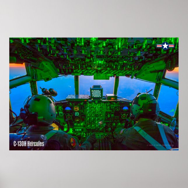 C-130H HERCULES COCKPIT POSTER (Vorne)