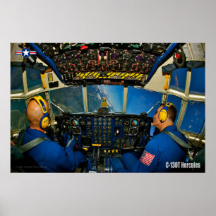 C-130T HERCULES COCKPIT POSTER