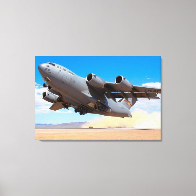 C-17 GLOBEMASTER III 24x36 Leinwanddruck (Vorderseite)
