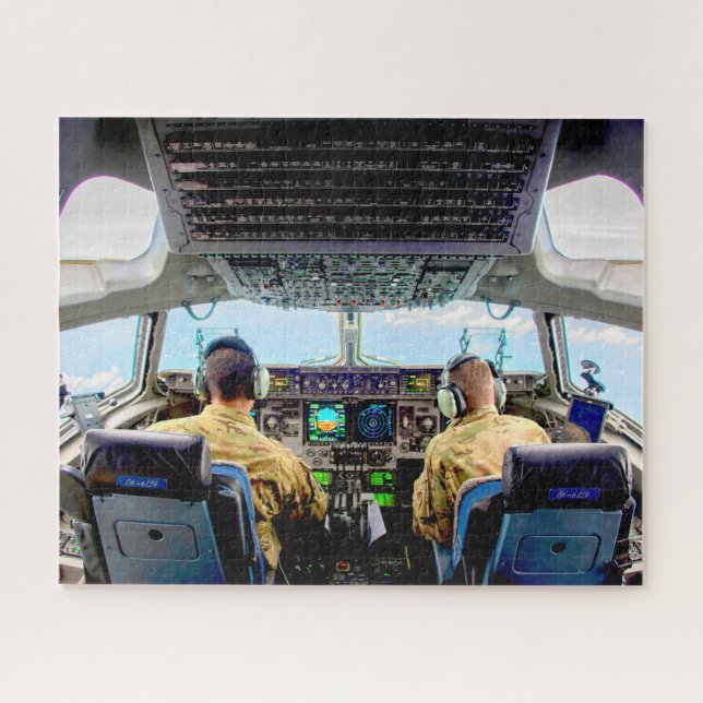 C-17 GLOBEMASTER III COCKPIT (16x20 INCH) Puzzle (Horizontal)