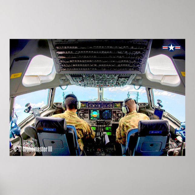 C-17 GLOBEMASTER III COCKPIT POSTER (Vorne)