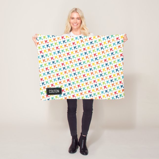 C-17 Transport Jet Individuelle Name Baby Blanket Fleecedecke (Beispiel)