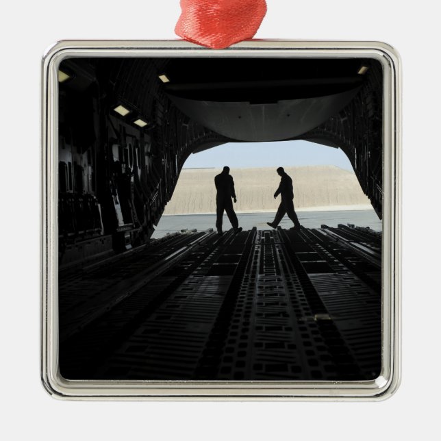 C-17A Globemaster III Ornament Aus Metall (Vorne)