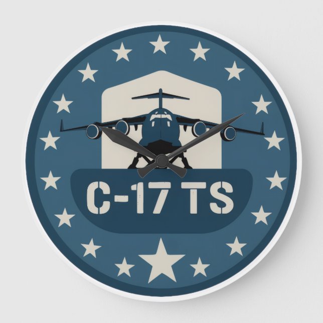 C-17TS-PATCH GROßE WANDUHR (Vorderseite)
