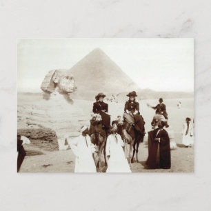 C. 1885 Amerikaner in Ägypten Postkarte