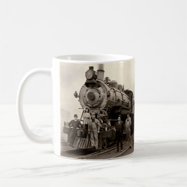 C., 1905 Eisenbahn-Zug Tasse (Links)