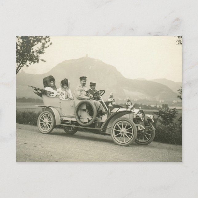 c 1907 Tourenwagen oder Phaeton Postkarte (Vorderseite)