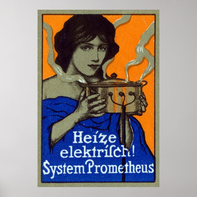 C. 1910 German Cooking Poster (Vorne)