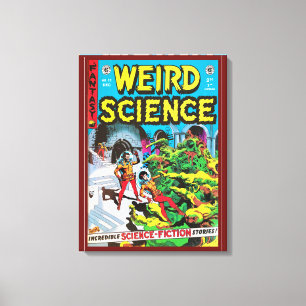 C 1950ER JAHRE COMIC-BUCHCOVER 'WEIRD SCIENCE' LEINWANDDRUCK
