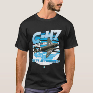 C-47 Skytrain WWII Transport Airplane T - Shirt Gi