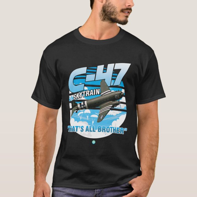 C-47 Skytrain WWII Transport Airplane T - Shirt Gi (Vorderseite)