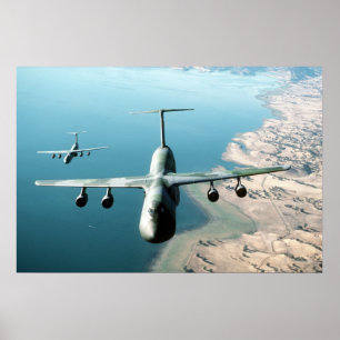 C-5B Galaxy Aircraft Poster