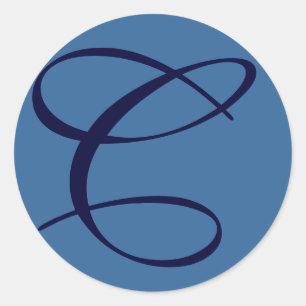 C Anfangsaufkleber Runder Aufkleber