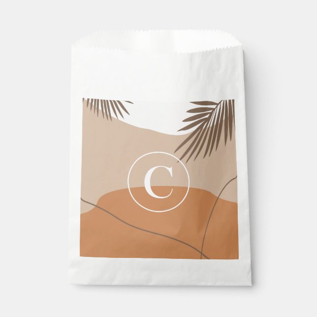C - Anfangsbuchstaben C Abstraktes Design Geschenktütchen (Vorderseite)