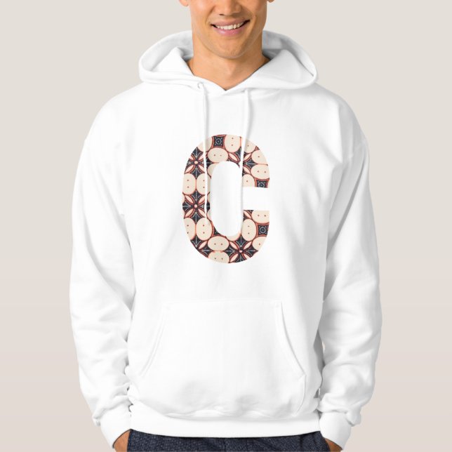 C - Batik-Muster Hoodie (Vorderseite)