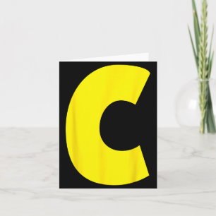 C Buchstabe Chipmunk Gruppe Passend Lustiges Hallo Karte